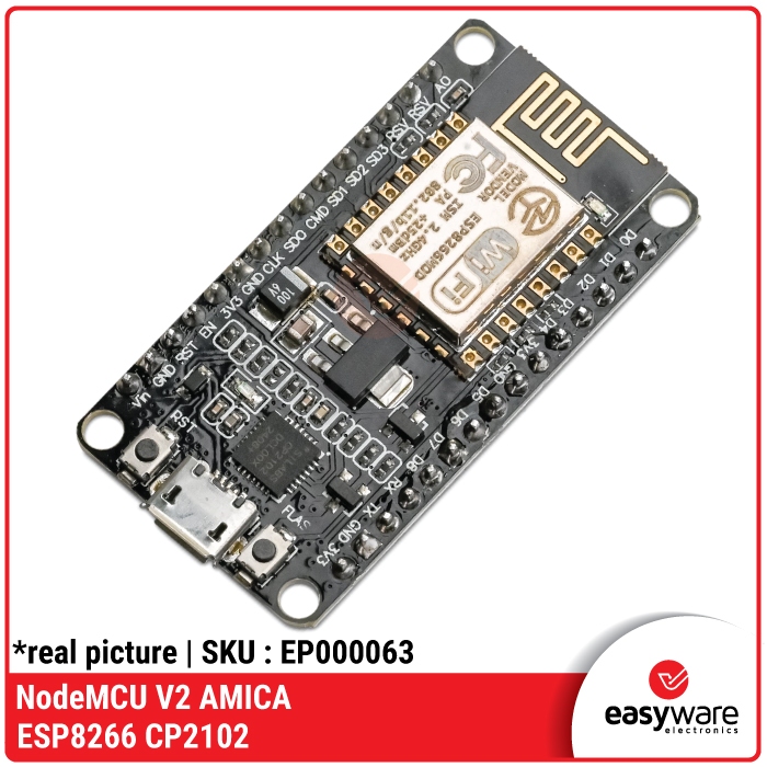 NODEMCU V2 LUA WIFI ESP8266 CP2102 IOT DEVELOPMENT BOARD NODEMCU AMICA