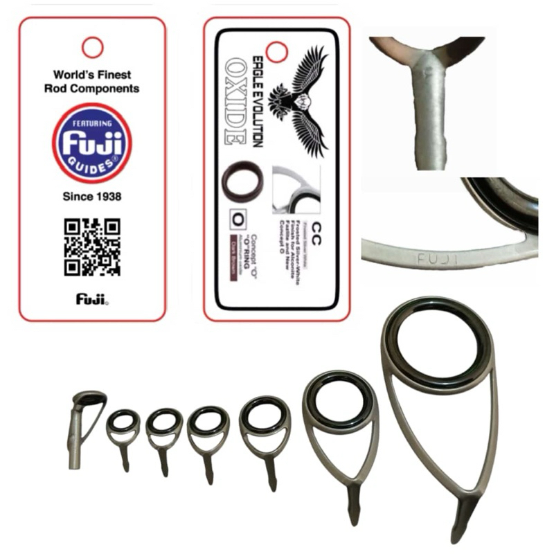 แหวน GUIDE SET FUJI CCKLOG SPINNING COTENTS 7 ชิ้น