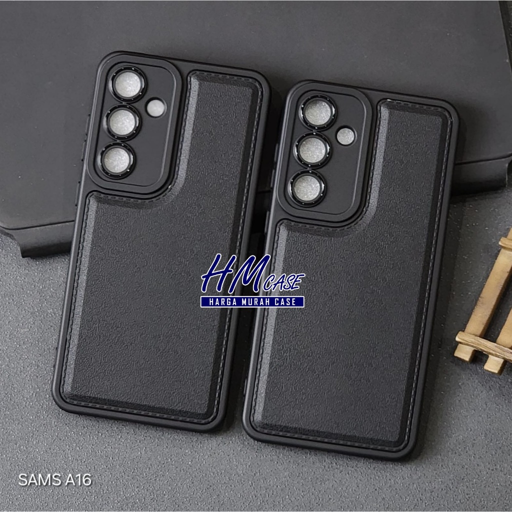 เคส Samsung A16 Pro Leather สีดํา Samsung A16