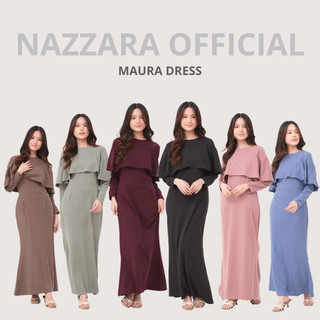 Maura Dress Knit Duyung / gamis wanita kekinian / Dress Bahan Knit Press body / Baju Maternity by Nazzara.id