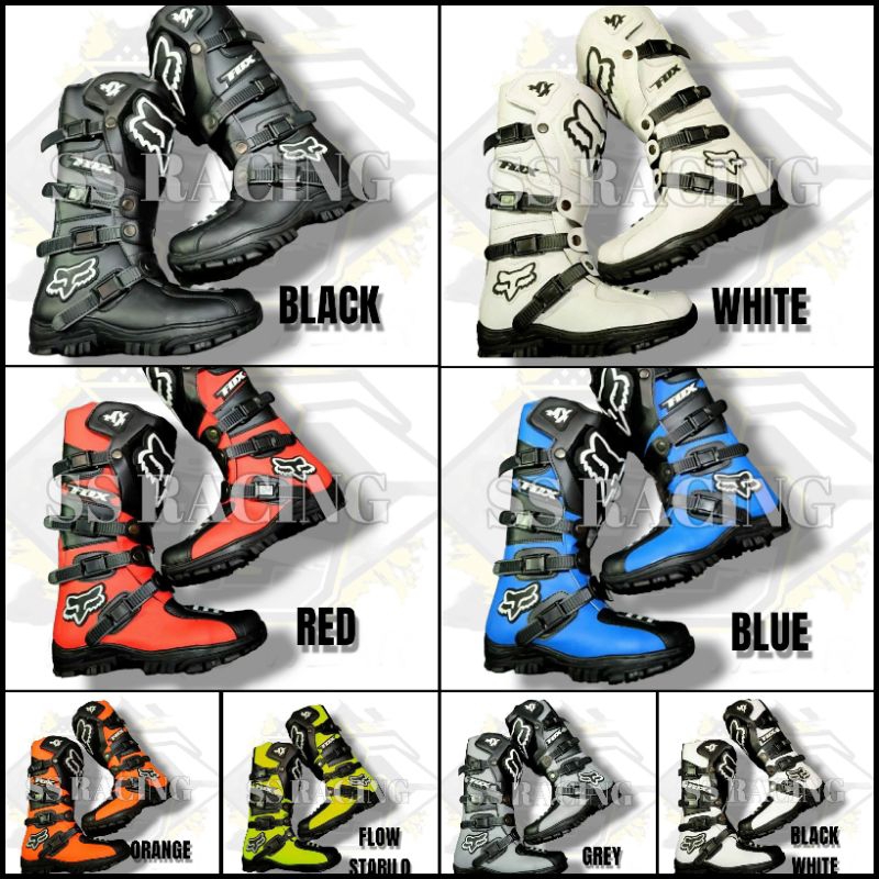 STABILO LOKAL รองเท้าข้ามขนาด 39-46 ผู้ใหญ่ trail motocross offroad cros trabas grasstrack Stabililo สีเหลืองท้องถิ่น bandung