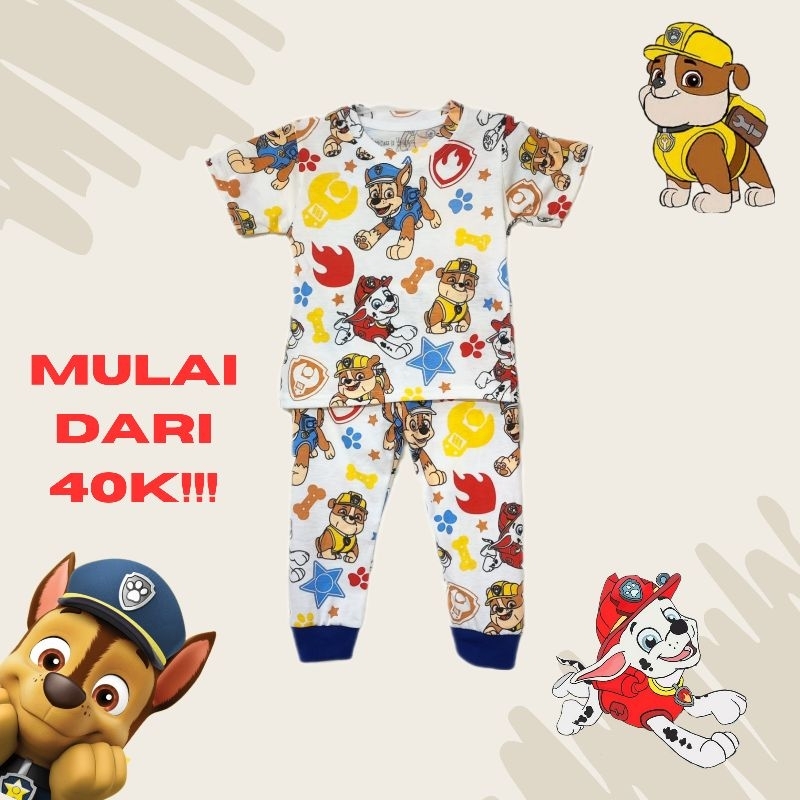 PAW PATROL MOTIF เสื้อผ้าและกางเกงขายาว