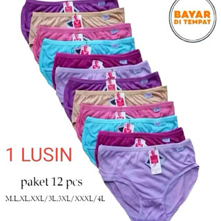 TERLARIS!!! (COD) PROMO CELANA DALAM 12 PCS CELANA DALAM NYAMAN WANITA KATUN IMPORT / Celana dalam wanita / celana dalam wanita premium / celana dalam murah.