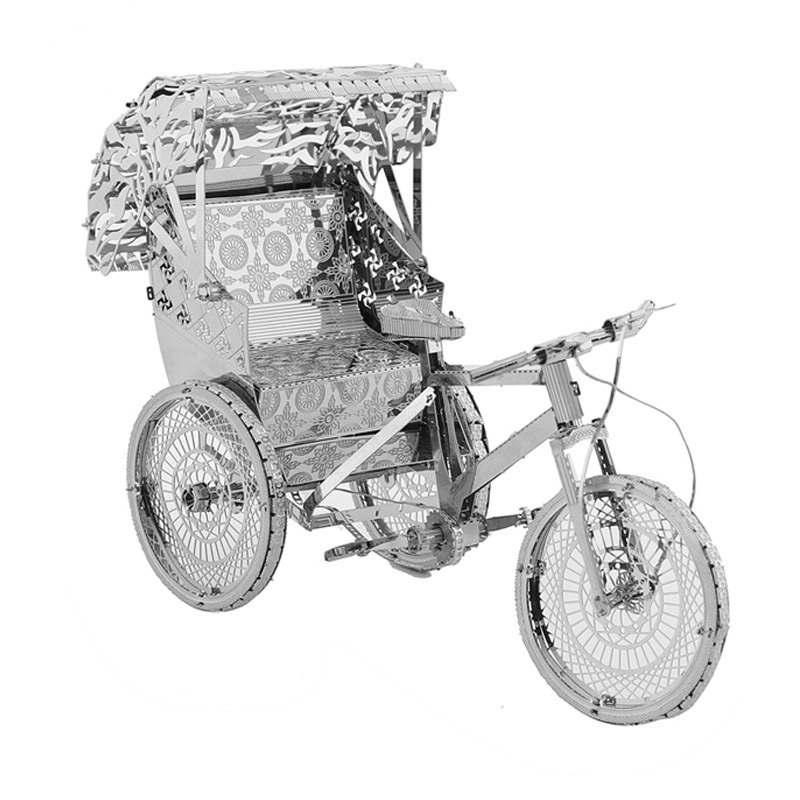 ปริศนานาโน 3 มิติ RICKSHAW | DIY ขนาดเล็ก 3d รุ่น MB-111