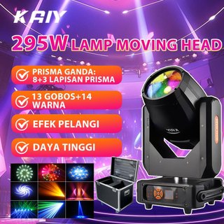295w Gobo 15r Head Led 8+16+24 Prism Rainbow 295watt Moving Head Beam Light Mini Beam Party Lights Moving Head Beam Light With Prism Gobo Led Disco Light Cocok Disco, Dj, Night Club, Panggung, Pertunjukan Langsung, Pesta, Event, Dancing Hall, Konser, Bar