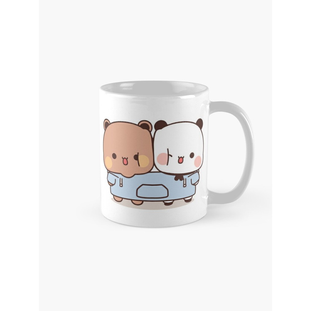 แก้วแก้ว | ของขวัญ | กระเช้า | DuDu Bear และ BuBu Panda ในแก้วกาแฟมีฮู้ด