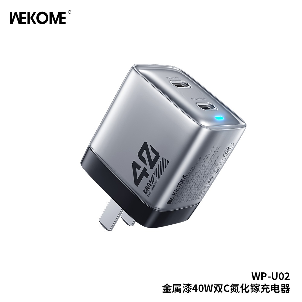 MECHA GAN 40 วัตต์ OME WPU02 ADAPTER / 40W หัวชาร์จ FAST CHARGING 2 ประเภท C