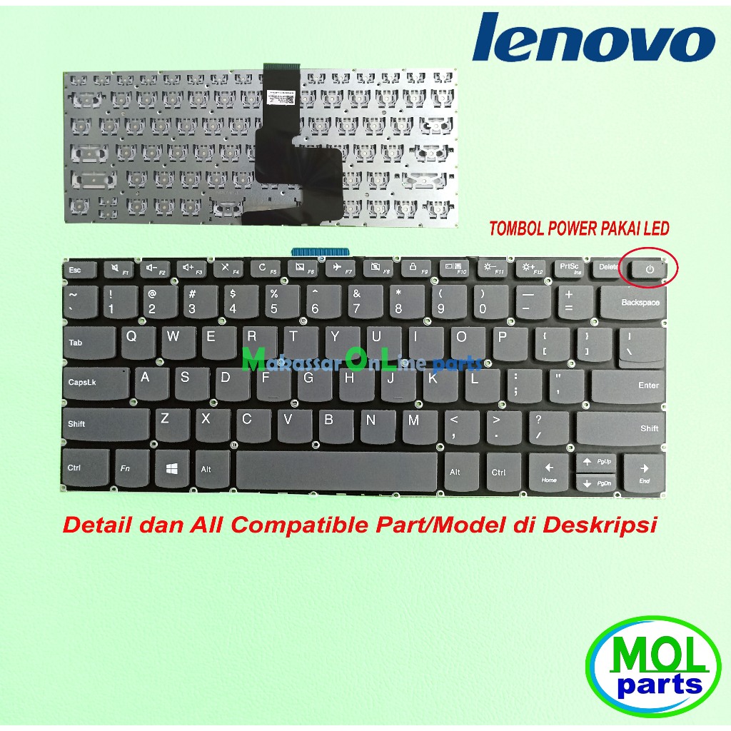 Lenovo V14 V14-ada V14-are V14-iil V14-ikb V14-iwl คีย์บอร์ด