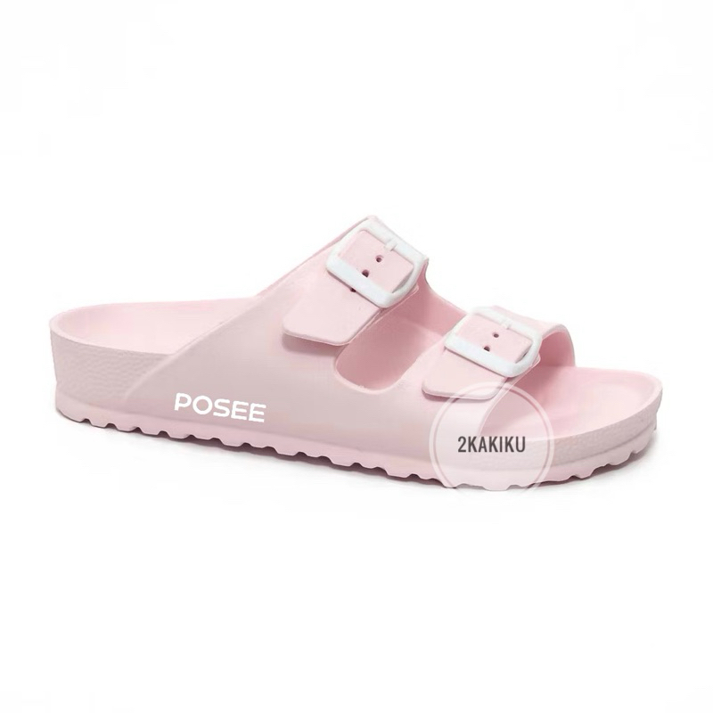 รองเท้าแตะผู้หญิง Posee รองเท้าแตะแบบสวม รองเท้าแตะยางผู้หญิง
