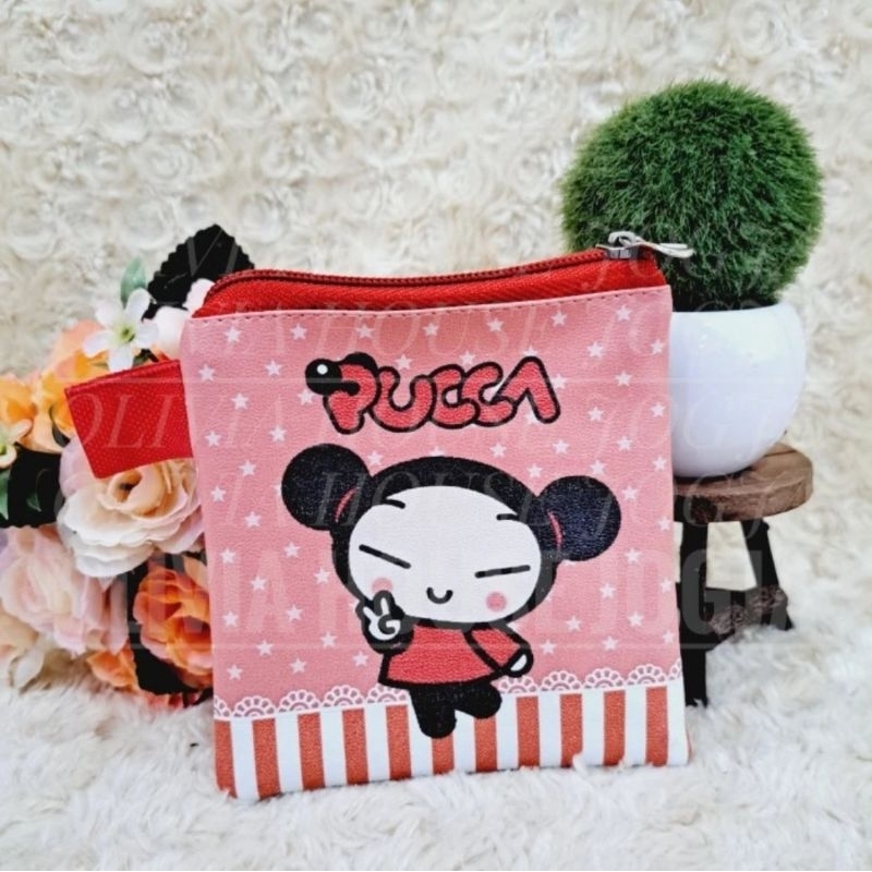 MERAH Red Pucca Pouch 11x11 Red Pucca Mini Wallet