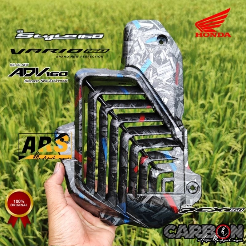 PCX VARIO ADV Stylo 160 Carbon WTP ฝาครอบหม้อน้ํา สับลาย