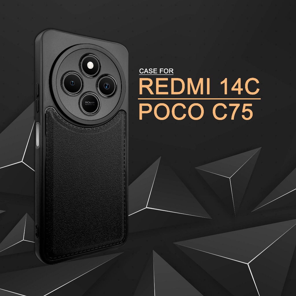 เคส Redmi 14C / Poco C75 Softcase หนังป้องกันกล้องเคส Hp Redmi 14C / Poco C75