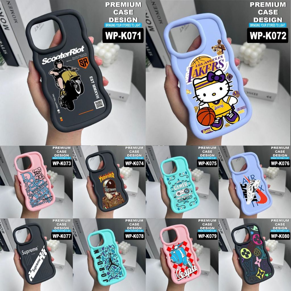 IPHONE 6/IP 6+/IP 7/IP 8/IP 7+/IP 8+ CASE MOTIF CODE WV K071-K080 ⭐️วีนัส เอซีซี
