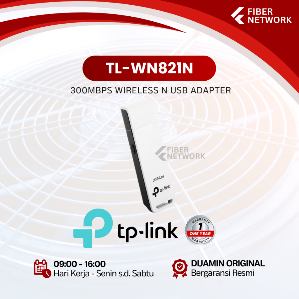 TP-LINK TL-WN821N 300Mbps Wireless N อะแดปเตอร์ USB TPLINK