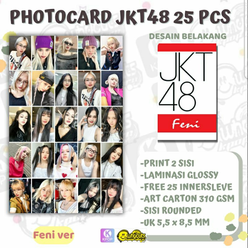 [25 ชิ้น] PC PHOTOCARD JKT48 MEMBER FENI