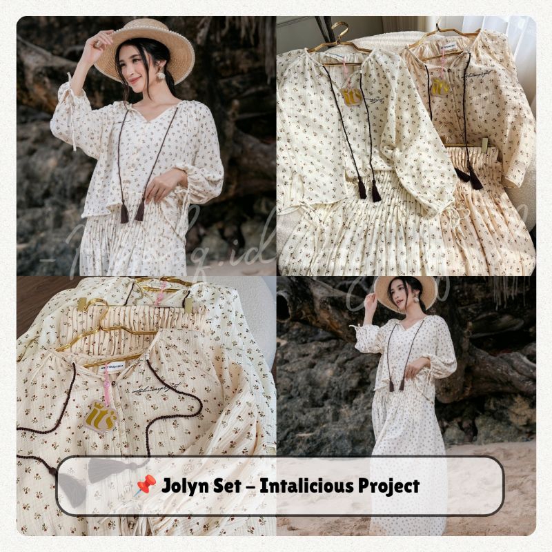 (EXCLUSIVE ที่ BAZAAR) JOLYN SET - โครงการภาษาอังกฤษ