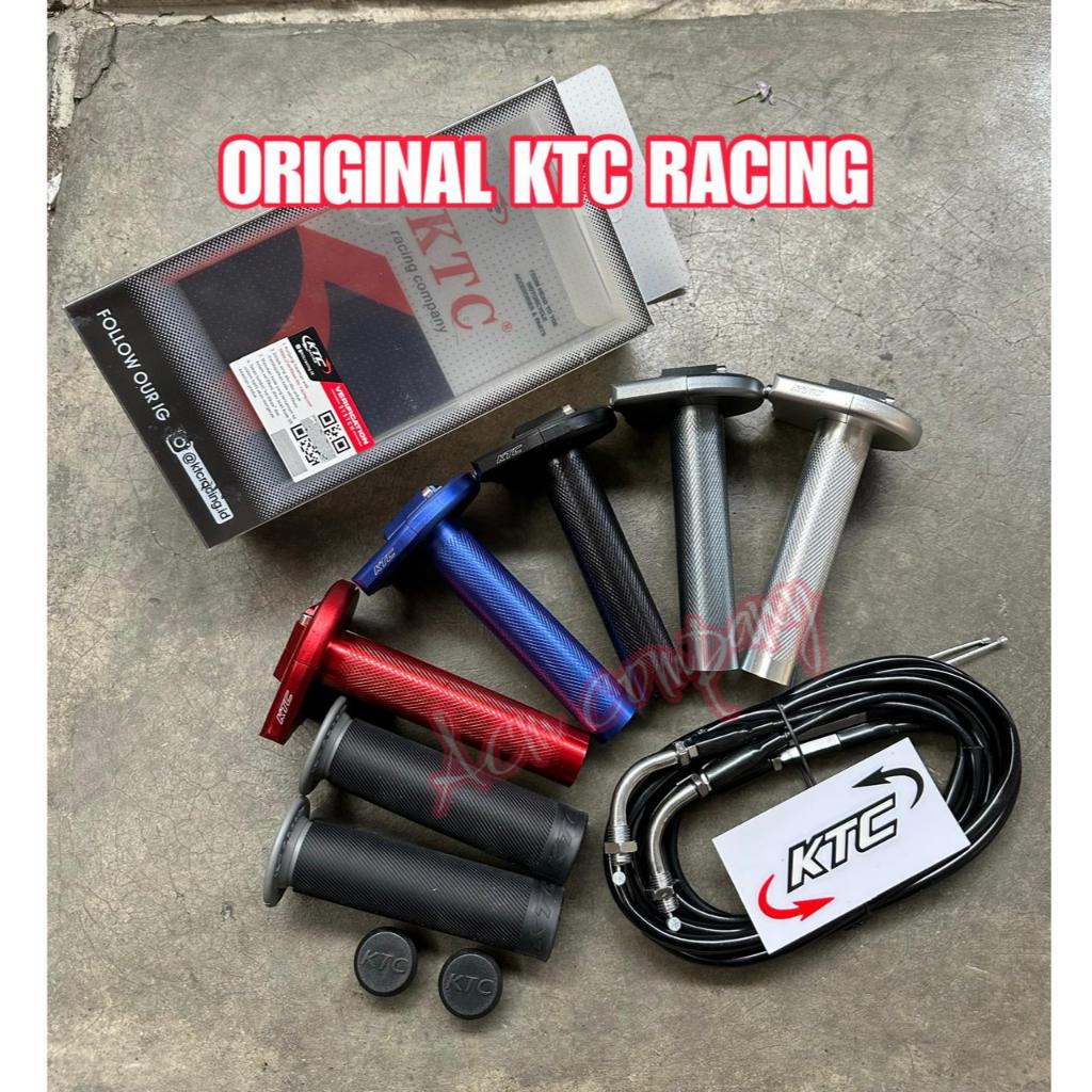Slongsong แก๊สพร้อมกันชุด Ktc Racing Ori 2 สาย cnc เต็มรูปแบบฟรี Grip & 2 สายรถจักรยานยนต์สากล