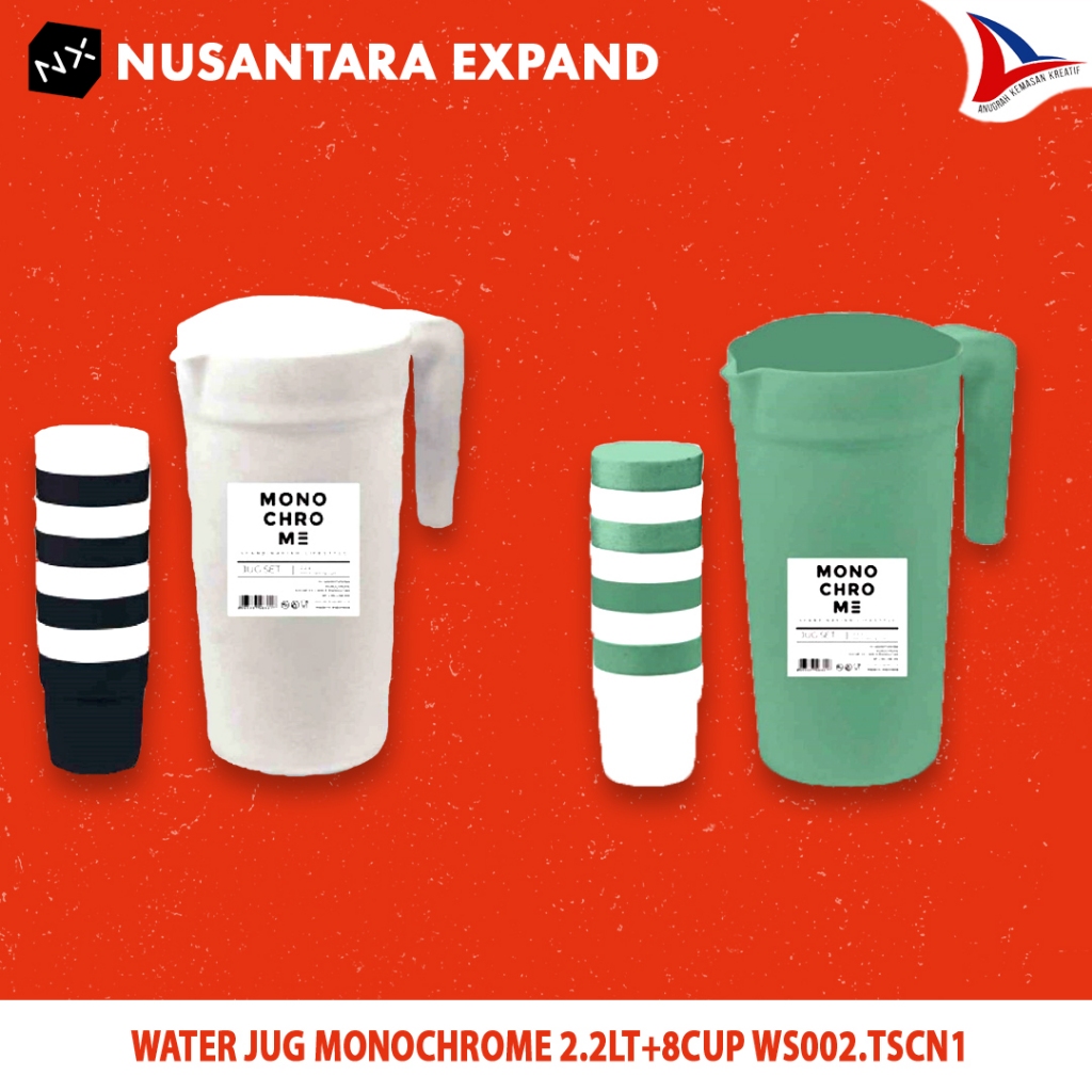 เหยือกน้ํา Monochrome 2.2lt+8cup Ws002.Tscn1