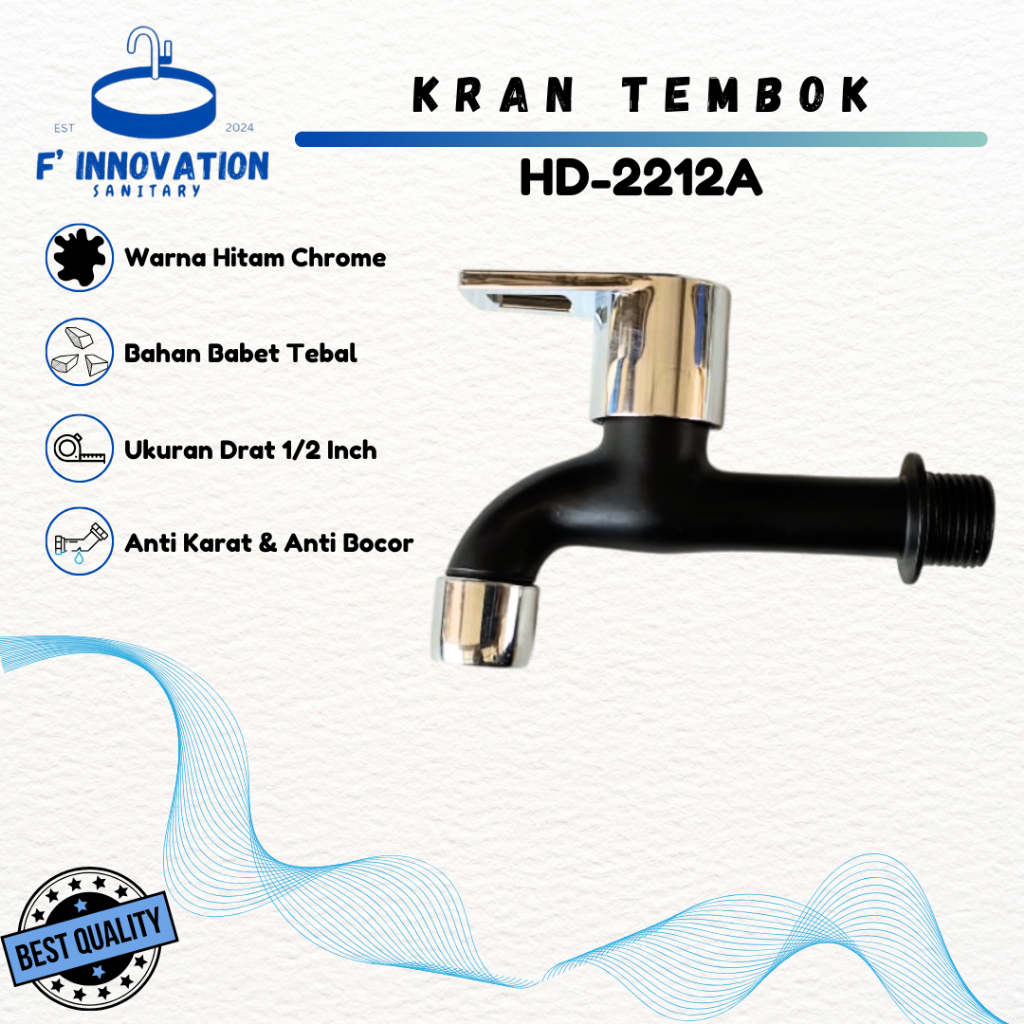 BATHROOM WALL FAUCET / FAUCET สีดํา