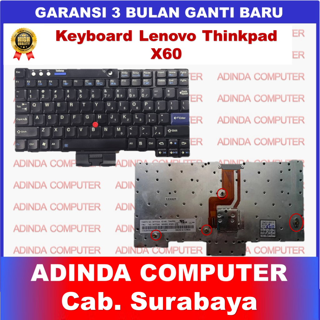 แป้นพิมพ์ Lenovo Thinkpad X60 X60s X61 X61s X60t X61t