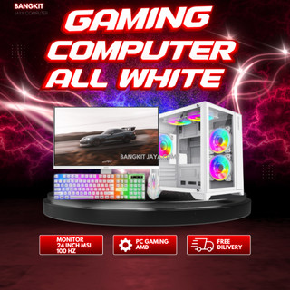 PC Gaming FullSet AMD Ryzen 5 5600GT/G MB MSI Ram 32 GB Ssd 240 Gb Lengkap LED 24 Inch Keyboard Mouse Gaming
