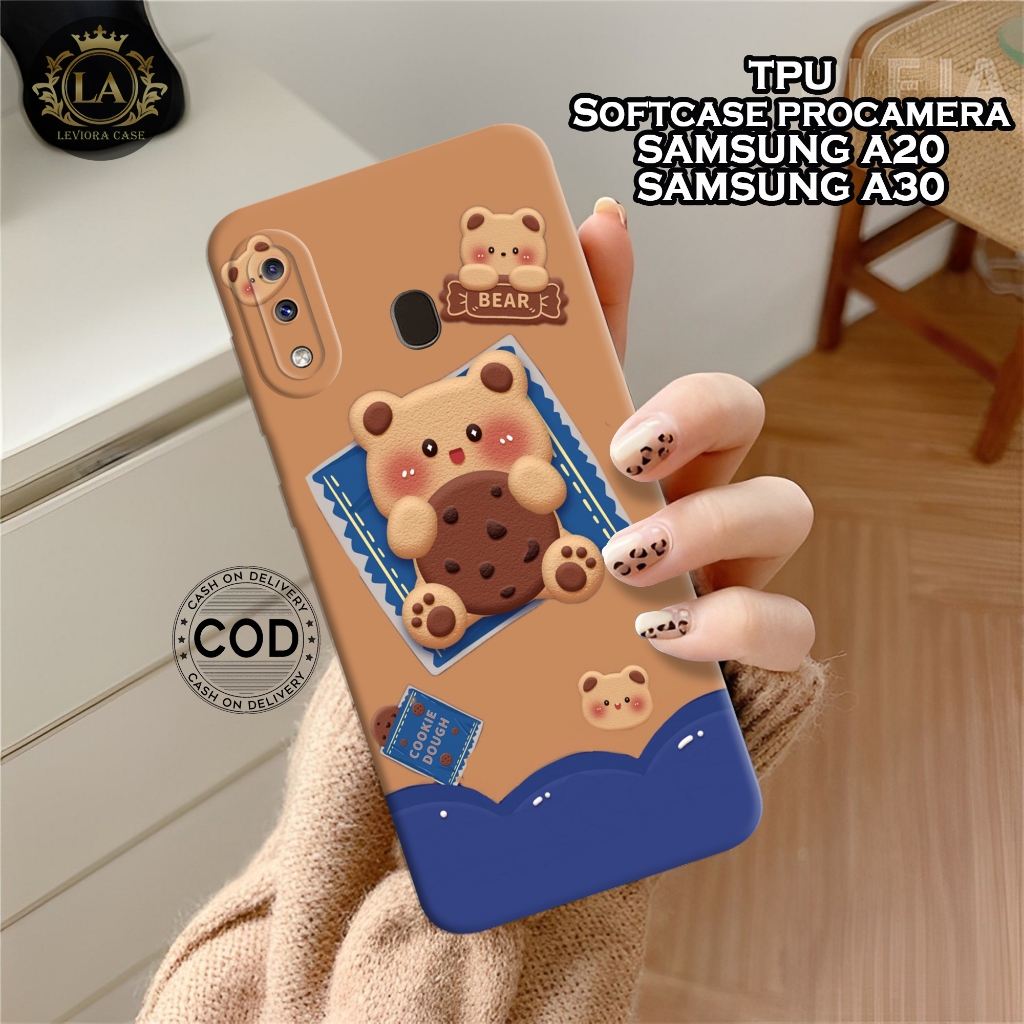เคส HP Samsung A20 / A30 ใหม่ล่าสุด - เคสแฟชั่น Bear - Samsung A20 / A30 Softcase - เคสกล้อง Pro - เ