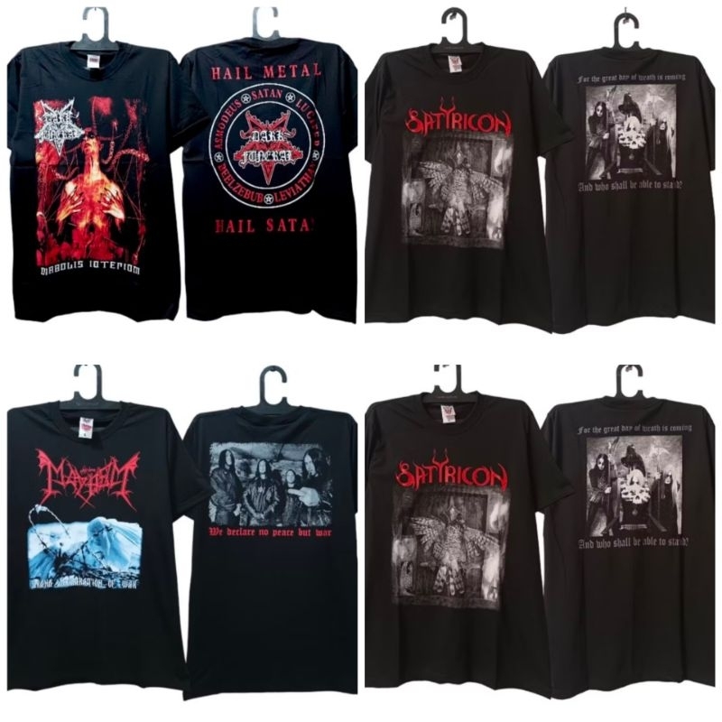 เสื้อยืดสีดําโลหะ | ซามี | SATYRICON | MAYHEM | ความสนุกสนานสีเข้ม | ลีวายส์ | 1349 | SPELL FOREST