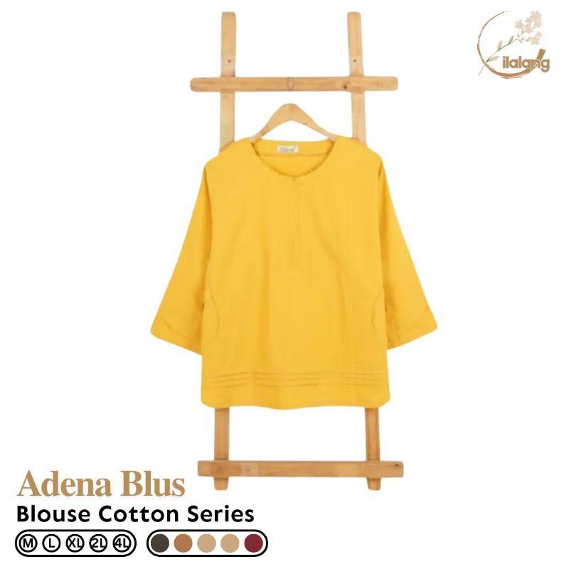 เสื้อมุสลิมยาวธรรมดาผู้หญิง Adena ML-Xl-3L SL A023 เสื้อเชิ้ต - Ilalang Store