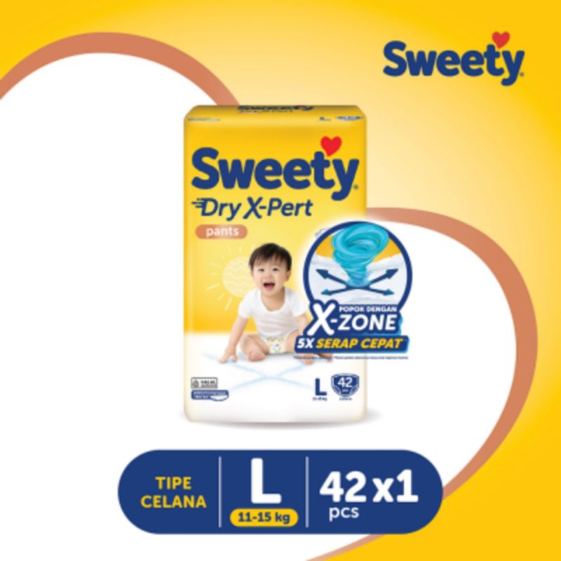 ผ้าอ้อมเด็ก Sweety Bronze Pantz ไซส์ L42
