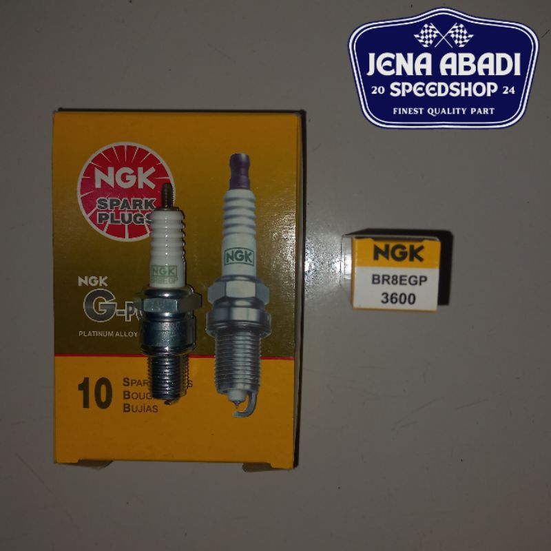NGK G-Power BR8EGP SATRIA NINJA 2-STOKE RACING SPARK PLUG (รับประกันเดิม)