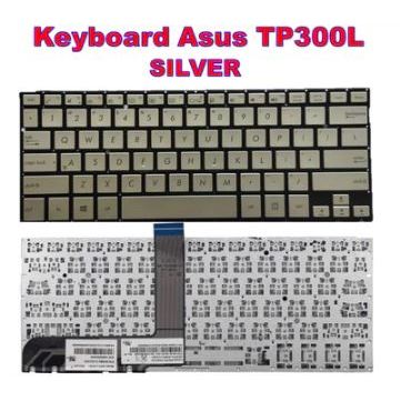 Asus TP300L TP300 TP300LA Q302 Q302L Q302LA คีย์บอร์ดสีเงิน