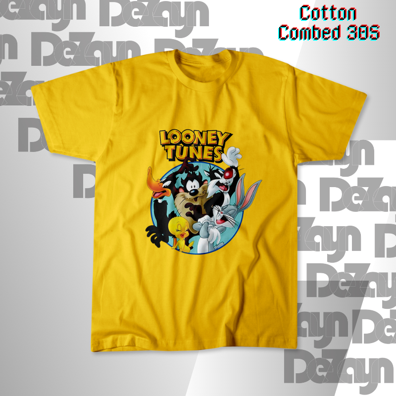 Looney Tunes เสื้อยืดเด็กลายการ์ตูน Unisex อายุ 1 ถึง 8 ปี คุณภาพดีที่สุด