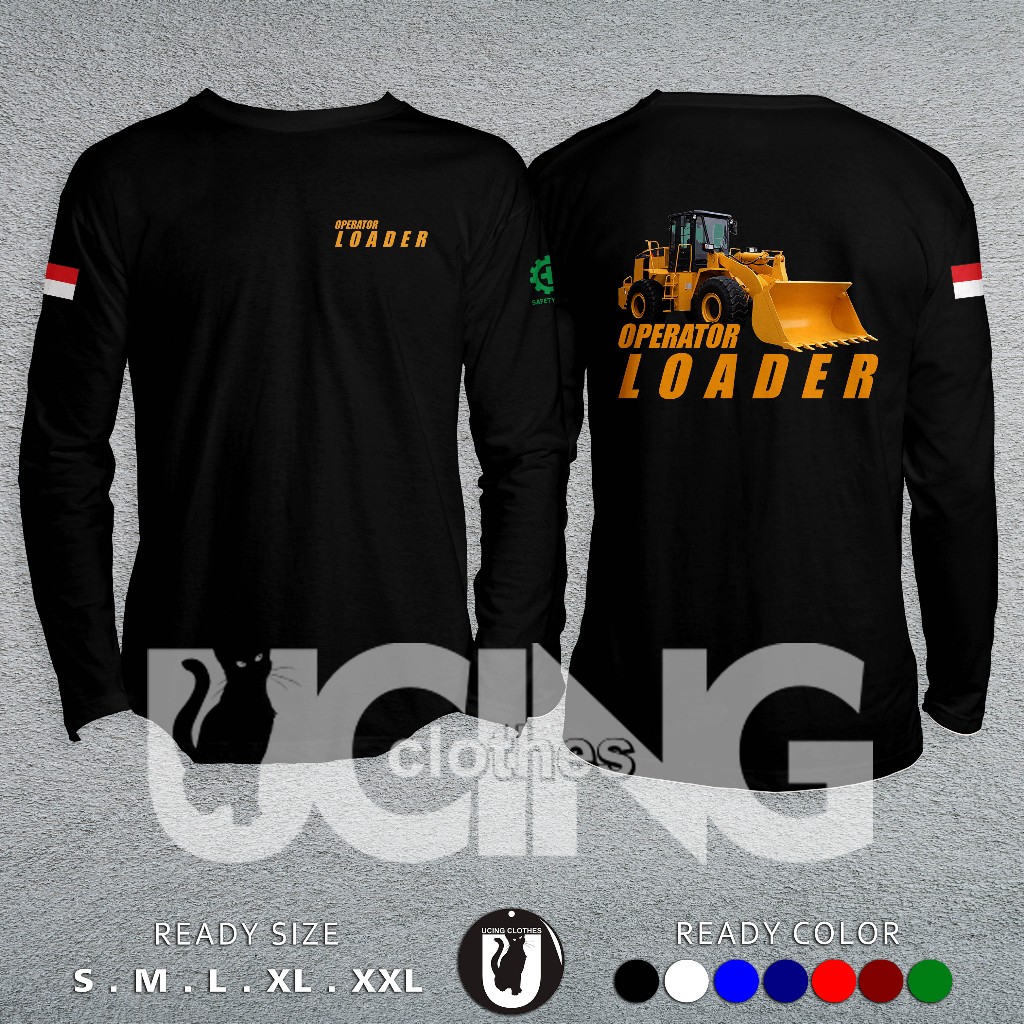 Loader Machine Operator Loader Long Sleeve Distro T-Shirt