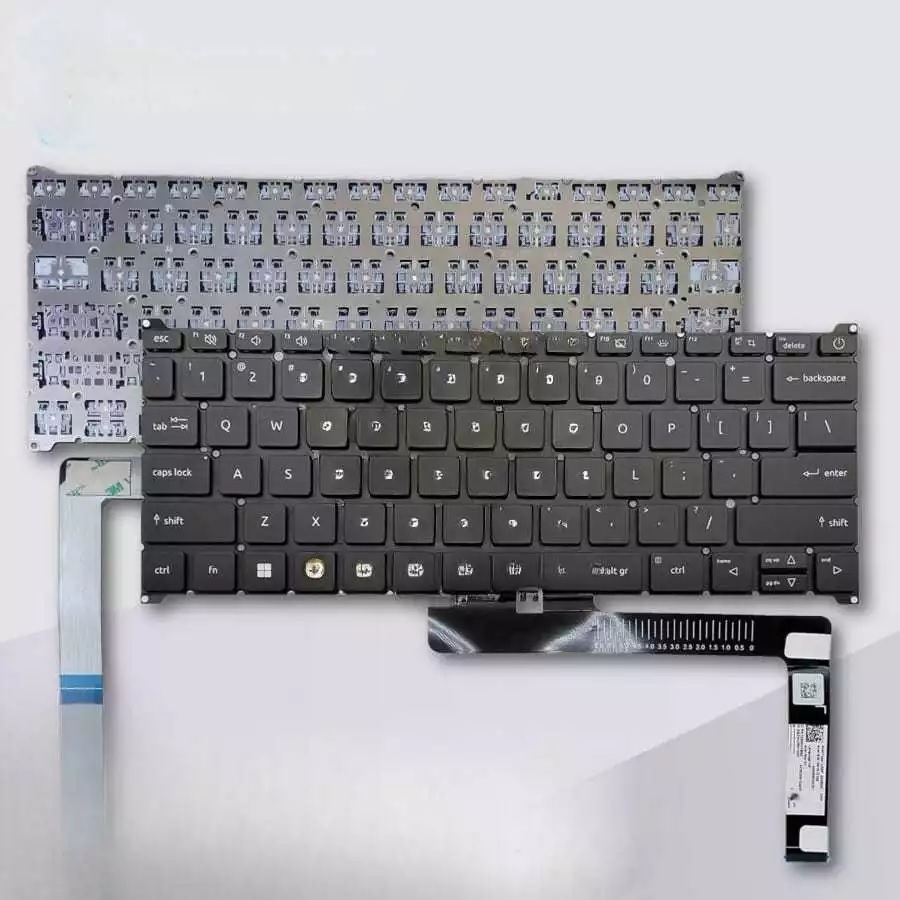 TOMBOL ACER ASPIRE A514-56 A314-23 A314-23M A314-23P BLACK QV03T_A10B A514-56 คีย์บอร์ดสีดํา - ปุ่มพ