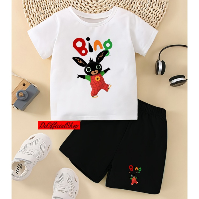 ชุดเสื้อผ้าเด็ก Dc Bing Bunny Happy / เสื้อผ้าเด็กชายและเด็กหญิง 2-10 ปี