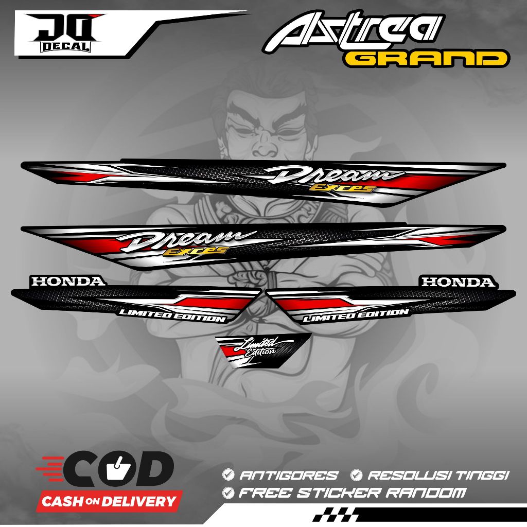 HONDA ASTREA GRAND DREAM BULS SABIT SPECIAL EDITION K33 แถบตัวแปร