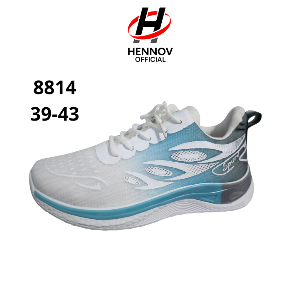 เฮนอฟ รองเท้ากีฬาลําลองสําหรับบุรุษและสตรีรองเท้าผ้าใบอินเทรนด์ 8814