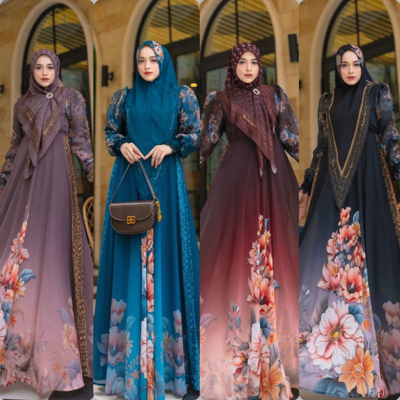 ( Mellysa SERIES BY MARANI FASHION ORI PREMIUM LATEST MARANI SYARI GAMIS