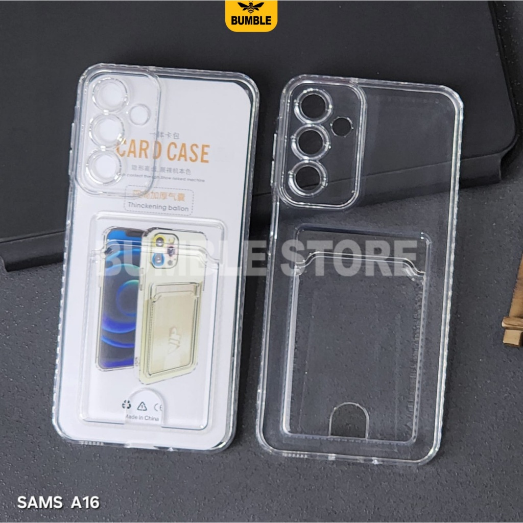 Bumble - Samsung A17 Samsung A16 Softcase Clear Card Case Bening Card Slot Case Samsung A17 Samsung 