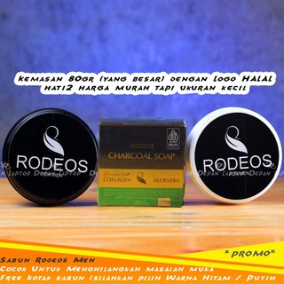 RODEOS MEN  Sabun Wajah Lelaki Tampan Charcoal Soap Solusi Untuk Jerawat