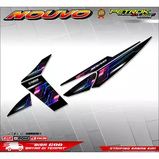 YAMAHA NOUVO VARIATION STRIPING / YAMAHA NOUVO MOTORCYCLE VARIATION STICKER LIST