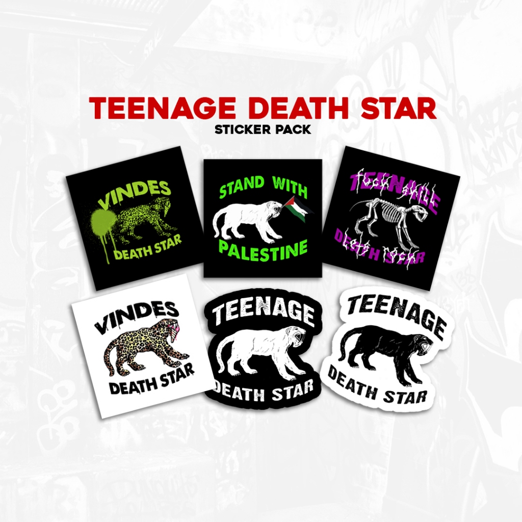 วัยรุ่น DEATH STAR-STICKER BAND ROCK AESTHETIC BAND STICKER VINYL HELMET STICKER สติ๊กเกอร์แล็ปท็อป