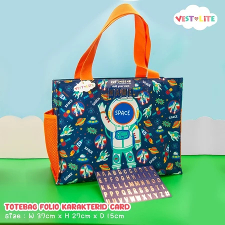 กระเป๋าสะพาย TOTEBAG Vest with ID card/alphabet U2023