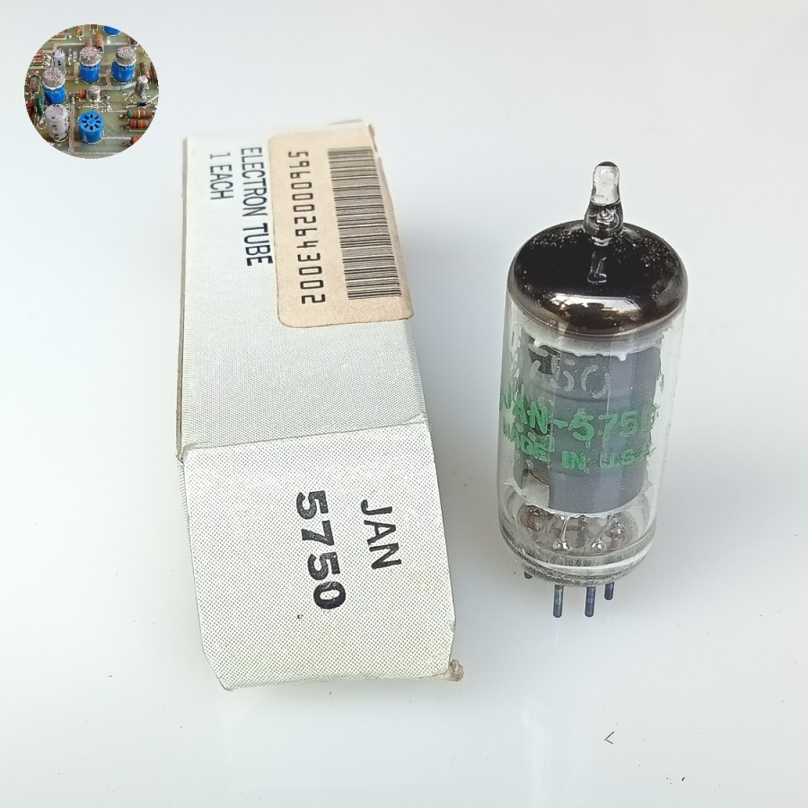 Electron Tube JAN 5750 General Electric (GE) Tube Vacuum Pre Audio Made in USA