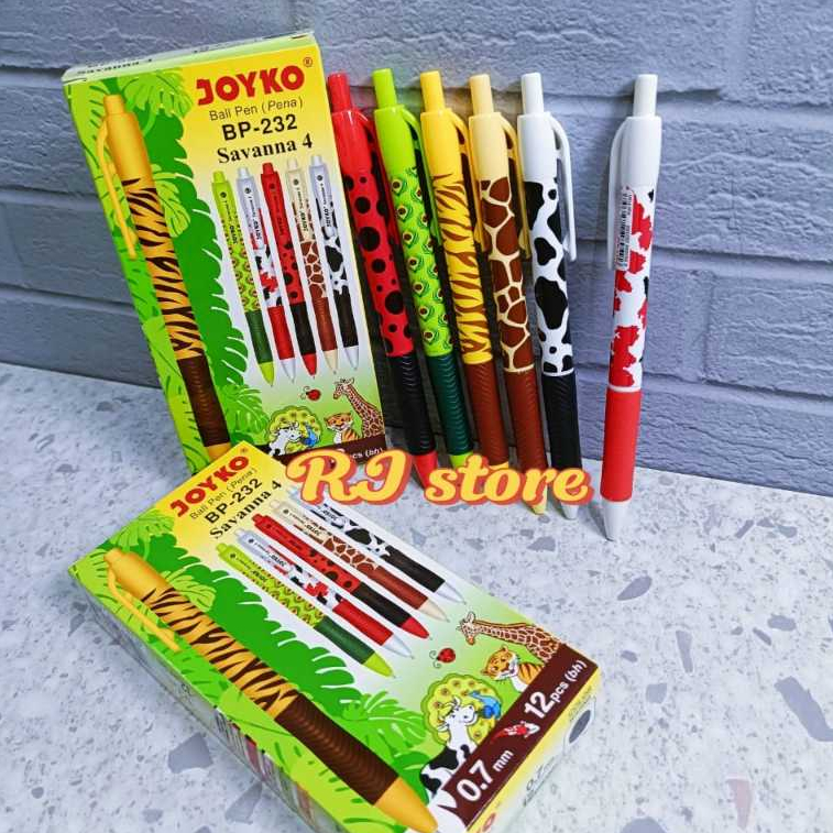 เนื้อหา: 6 ชิ้น Joyko BP-232 Savana 4 ปากกา ขนาด 0.7 มม.