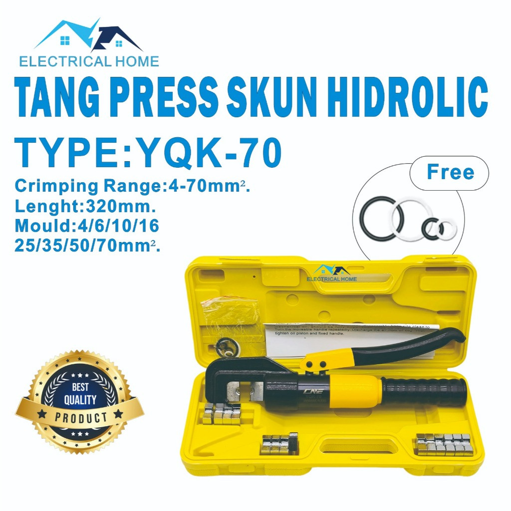 YQK-70 HYDROLIC SKUN PRESS PLIERS (4-70mm2). คุณภาพดีที่สุด