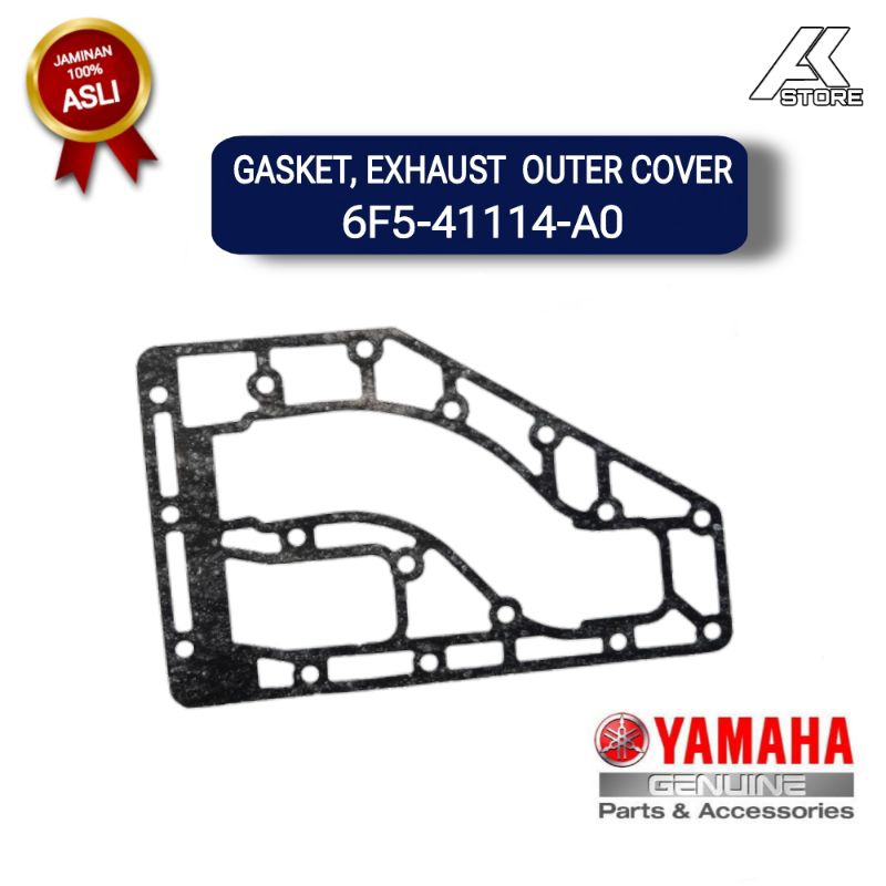 MESIN GASKET, EXHAUST OUTER COVER 6F5-41114-A0 | Yamaha 40PK Box Outboard Engine Exhaust Packing