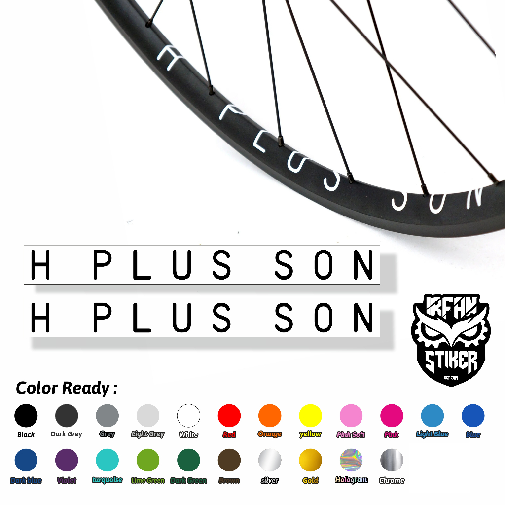 สติ๊กเกอร์รูปลอก Rim H Plus Son