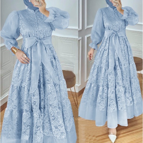 MAXI LALISA M/L/XL/2XL MUSLIM DRESS MAYUNG NICE WEDDING CLOTHES FIANCE SCHOOL UNIFORM LAMARAN SORA.014