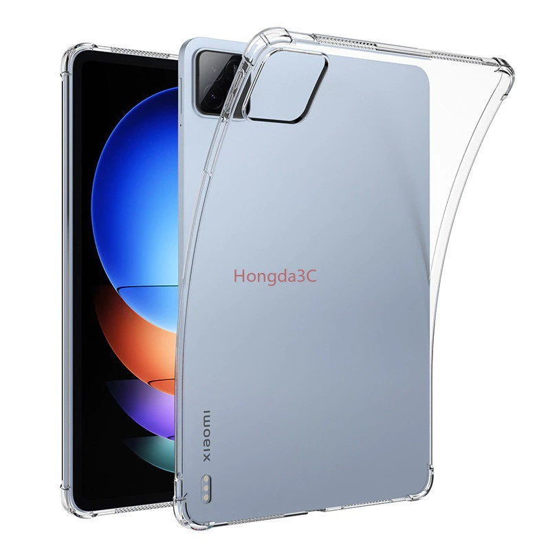 XIAOMI PAD 7 CASE CLEAR SILICONE ANTI CRACK SOFT HANDPHONE CASE